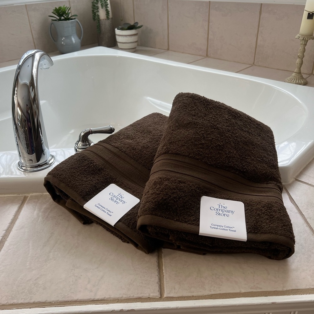 The Company Store Brown Bath Towels for a Luxurious Bath Experience